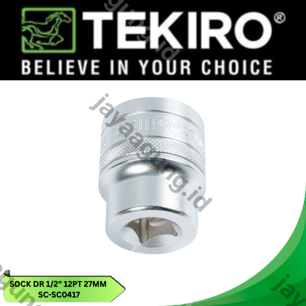 Gambar SOCK DR 1/2" TEKIRO 12PT 27MM SC-SC0417 ke-2