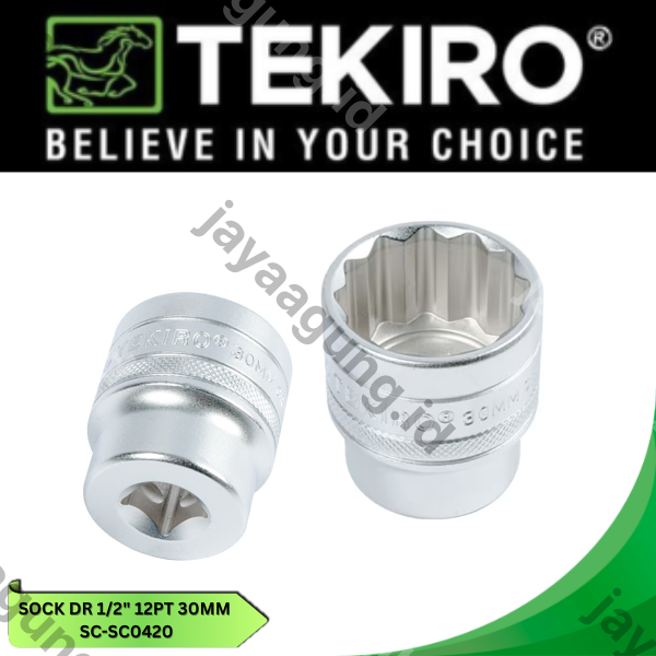 SOCK DR 1/2" TEKIRO 12PT 30MM SC-SC0420
