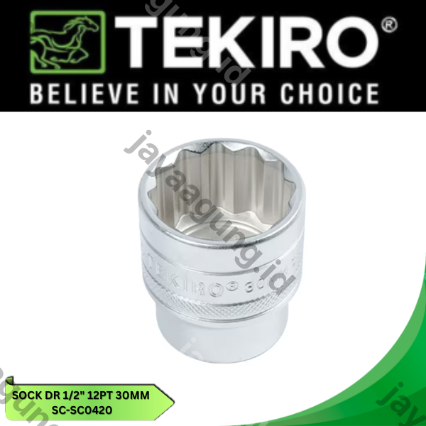 Gambar SOCK DR 1/2" TEKIRO 12PT 30MM SC-SC0420 ke-4