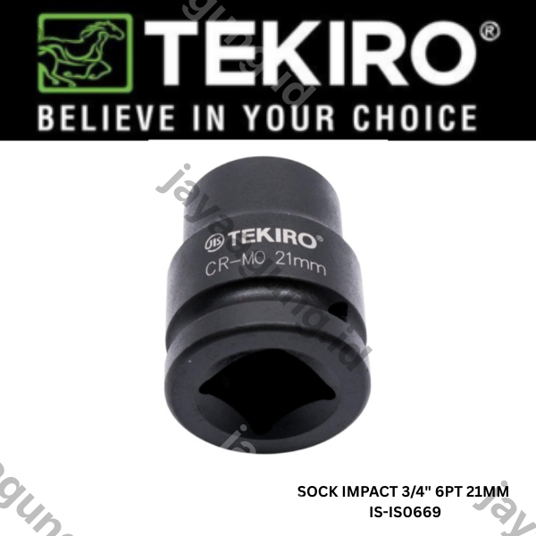 Gambar SOCK IMPACT 3/4" TEKIRO 6PT 21MM IS-IS0669 ke-2