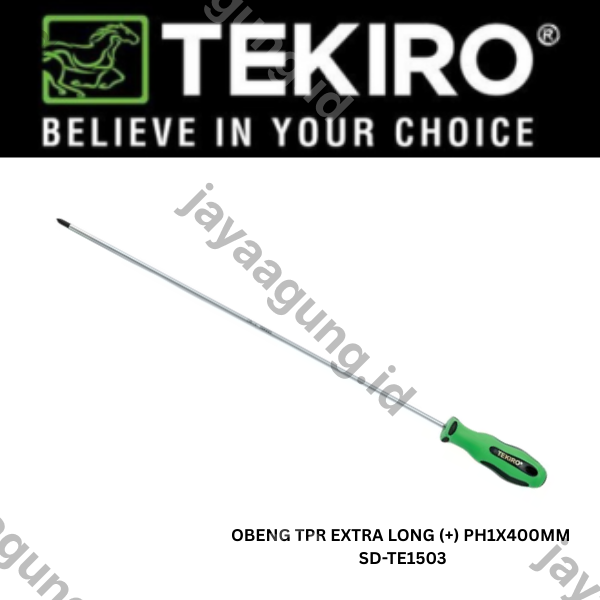 Gambar OBENG TPR EXTRA LONG TEKIRO PH1X400MM (+) SD-TE1503 ke-2