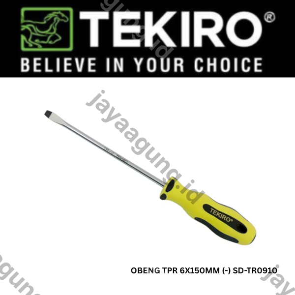 OBENG TPR TEKIRO 6X150MM (-) SD-TR0910