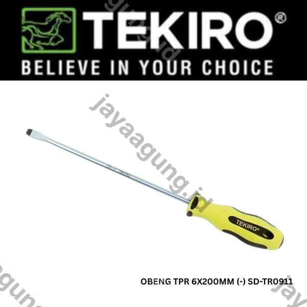 OBENG TPR TEKIRO 6X200MM (-) SD-TR0911