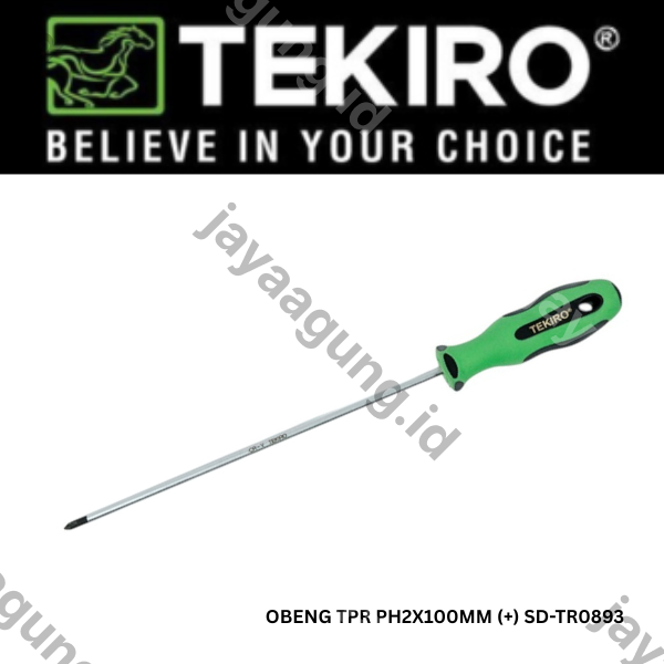 Gambar OBENG TPR TEKIRO PH2X100MM (+) SD-TR0893 ke-3