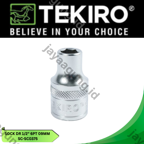 Gambar SOCK DR 1/2" TEKIRO 6PT 09MM SC-SC0375 ke-2