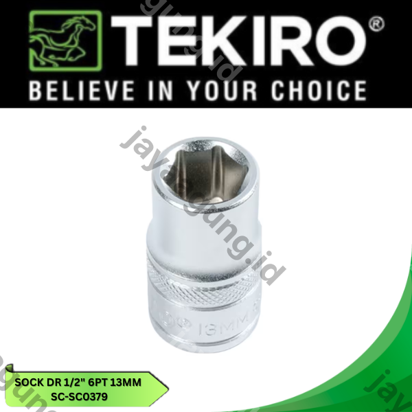 Gambar SOCK DR 1/2" TEKIRO 6PT 13MM SC-SC0379 ke-2