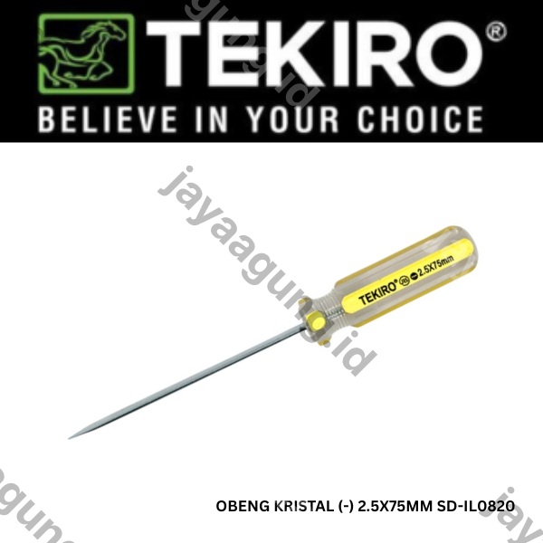 Gambar OBENG KRISTAL TEKIRO (-) 2.5X75MM SD-IL0820 ke-3