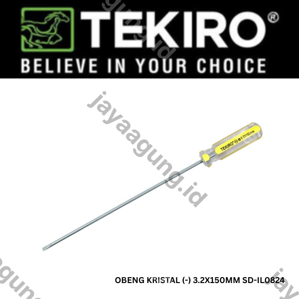 Gambar OBENG KRISTAL TEKIRO (-) 3.2X150MM SD-IL0824 ke-3