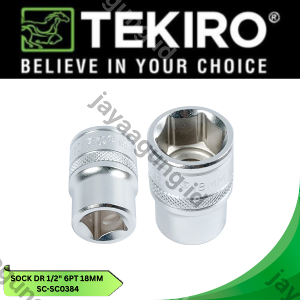 SOCK DR 1/2" TEKIRO 6PT 18MM SC-SC0384