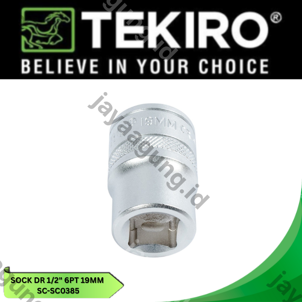 Gambar SOCK DR 1/2" TEKIRO 6PT 19MM SC-SC0385 ke-3