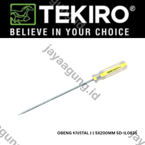 Gambar OBENG KRISTAL TEKIRO (-) 5X200MM SD-IL0835 ke-2