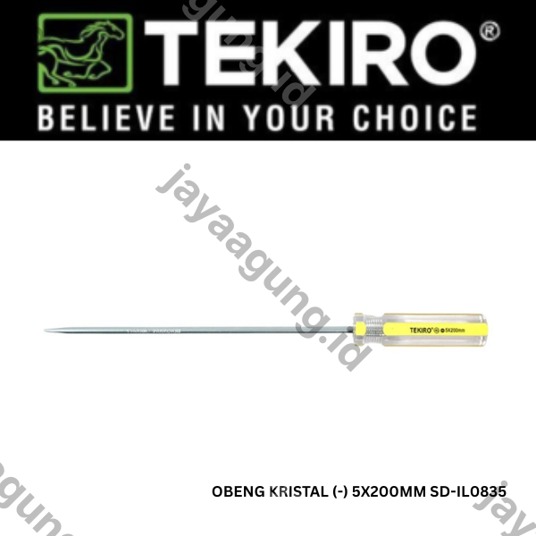Gambar OBENG KRISTAL TEKIRO (-) 5X200MM SD-IL0835 ke-3