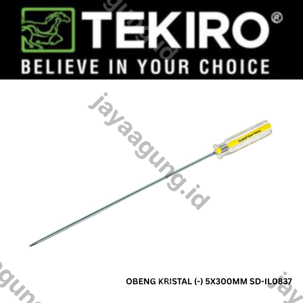 Gambar OBENG KRISTAL TEKIRO (-) 5X300MM SD-IL0837 ke-2
