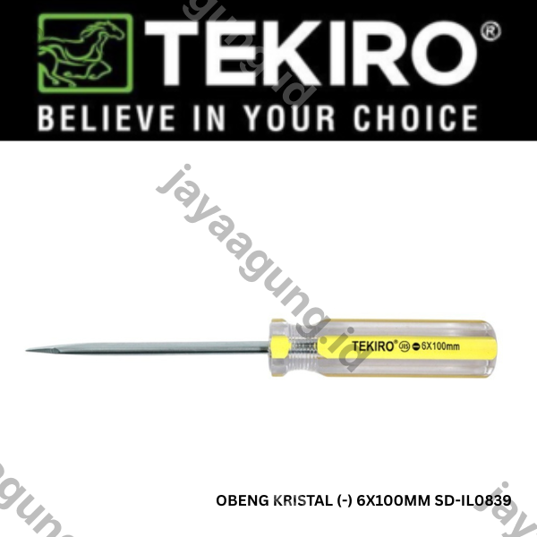 Gambar OBENG KRISTAL TEKIRO (-) 6X100MM SD-IL0839 ke-3