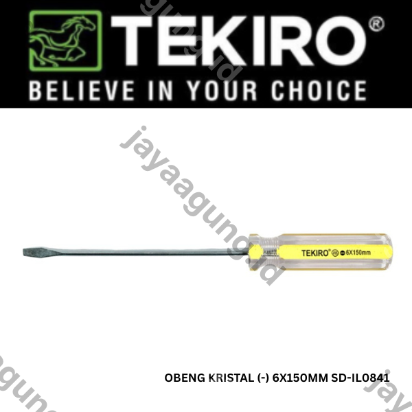 Gambar OBENG KRISTAL TEKIRO (-) 6X150MM SD-IL0841 ke-3