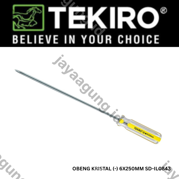 Gambar OBENG KRISTAL TEKIRO (-) 6X250MM SD-IL0843 ke-2