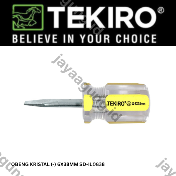 OBENG KRISTAL TEKIRO (-) 6X38MM SD-IL0838