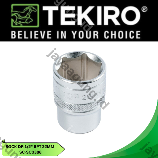 Gambar SOCK DR 1/2" TEKIRO 6PT 22MM SC-SC0388 ke-2