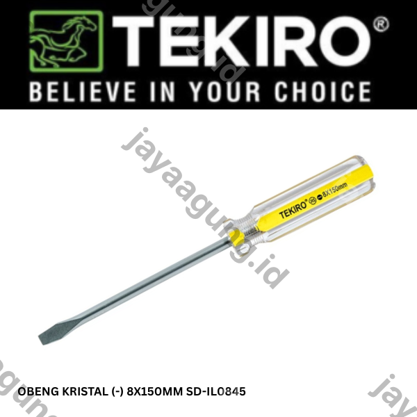 Gambar OBENG KRISTAL TEKIRO (-) 8X150MM SD-IL0845 ke-3