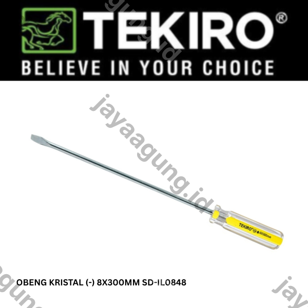 Gambar OBENG KRISTAL TEKIRO (-) 8X300MM SD-IL0848 ke-2