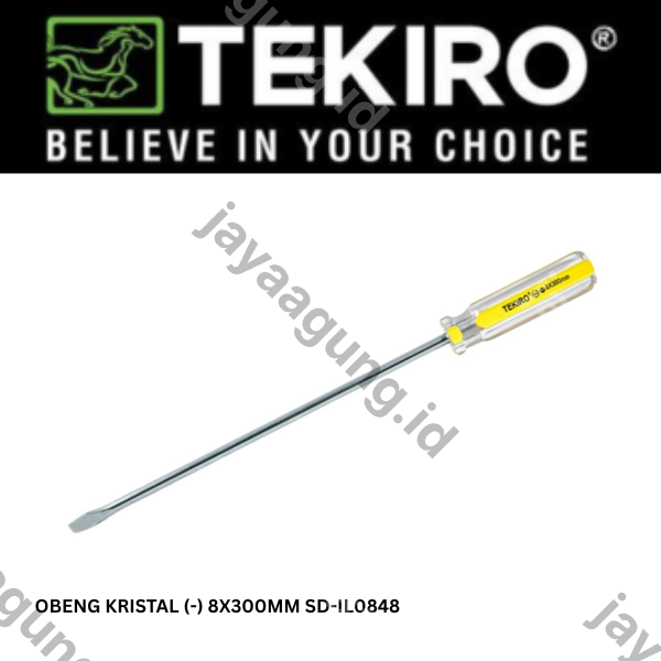 Gambar OBENG KRISTAL TEKIRO (-) 8X300MM SD-IL0848 ke-3