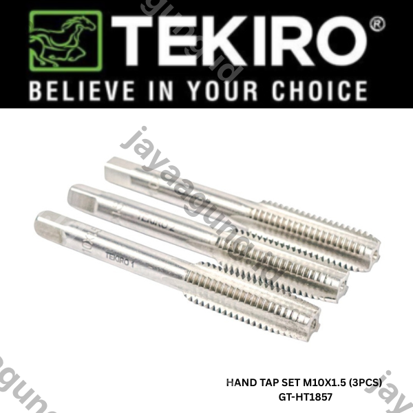 Gambar HAND TAP SET TEKIRO M10X1.5 (3PCS) GT-HT1857 ke-2