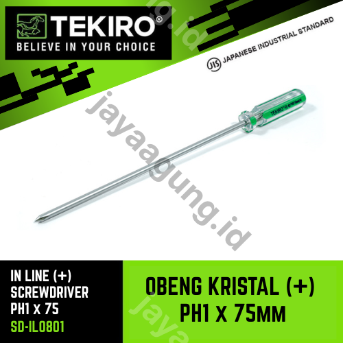 OBENG KRISTAL TEKIRO (+) PH1X75MM SD-IL0801