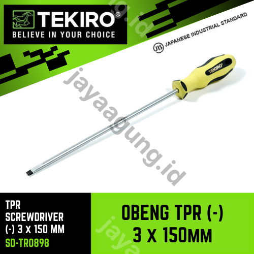 OBENG TPR TEKIRO 3X150MM (-) SD-TR0898