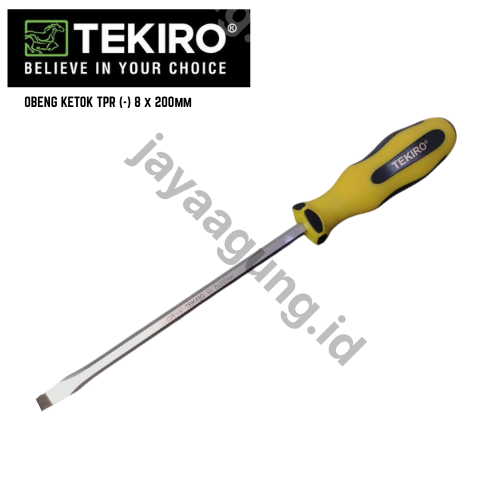 Gambar OBENG KETOK TPR TEKIRO (-) 8X200MM SD-TG0953 ke-2