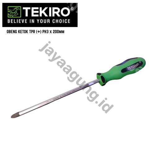 Gambar OBENG KETOK TPR TEKIRO (+) PH3X200MM SD-TG0945 ke-2