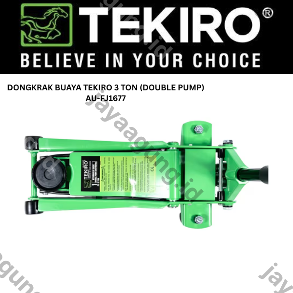 Gambar DONGKRAK BUAYA TEKIRO 3 TON (DOUBLE PUMP) AU-FJ1677 ke-2