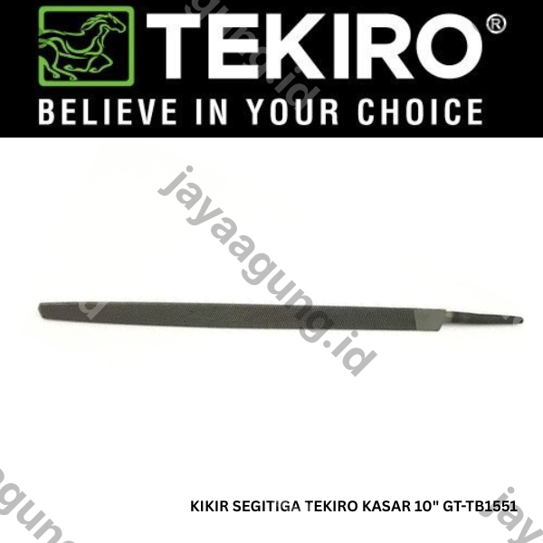 Gambar KIKIR SEGITIGA TEKIRO KASAR 10" GT-TB1551 ke-2