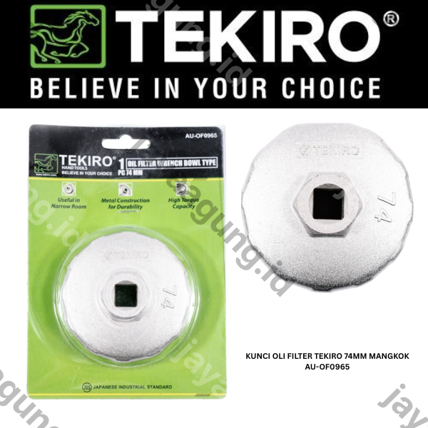 KUNCI OLI FILTER TEKIRO 74MM MANGKOK AU-OF0965
