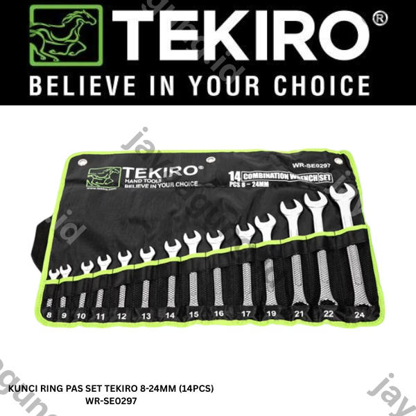 Gambar KUNCI RING PAS SET TEKIRO 8-24MM (14PCS) WR-SE0297 ke-2