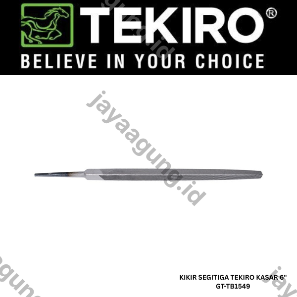 Gambar KIKIR SEGITIGA TEKIRO KASAR 6" GT-TB1549 ke-3