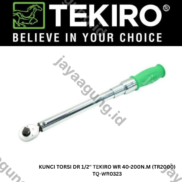 Gambar KUNCI TORSI DR 1/2" TEKIRO WR 40-200N.M (TR2000) TQ-WR0323 ke-2