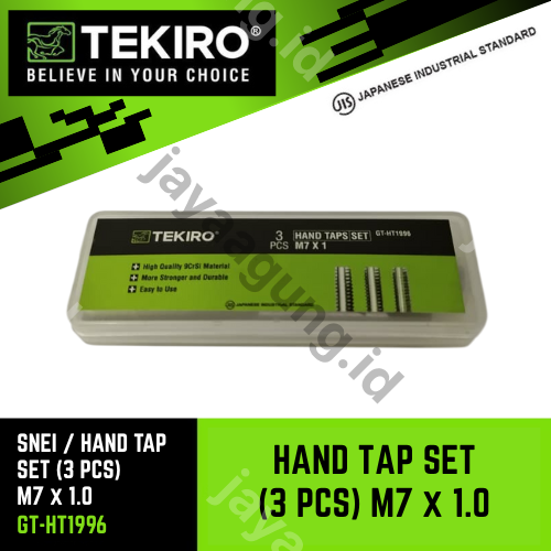 HAND TAP SET TEKIRO M7X1 (3PCS) GT-HT1996
