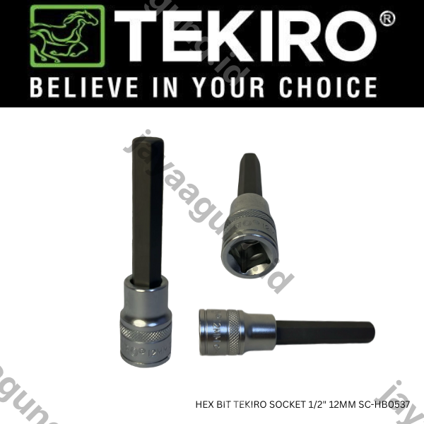 HEX BIT TEKIRO SOCKET 1/2" 12MM SC-HB0537