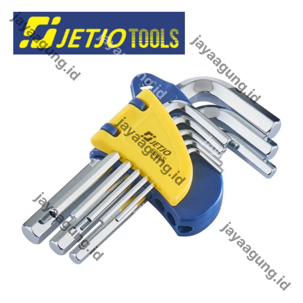 Gambar KUNCI L SET PENDEK JETJO 2-10MM (8PCS) 601302 ke-2